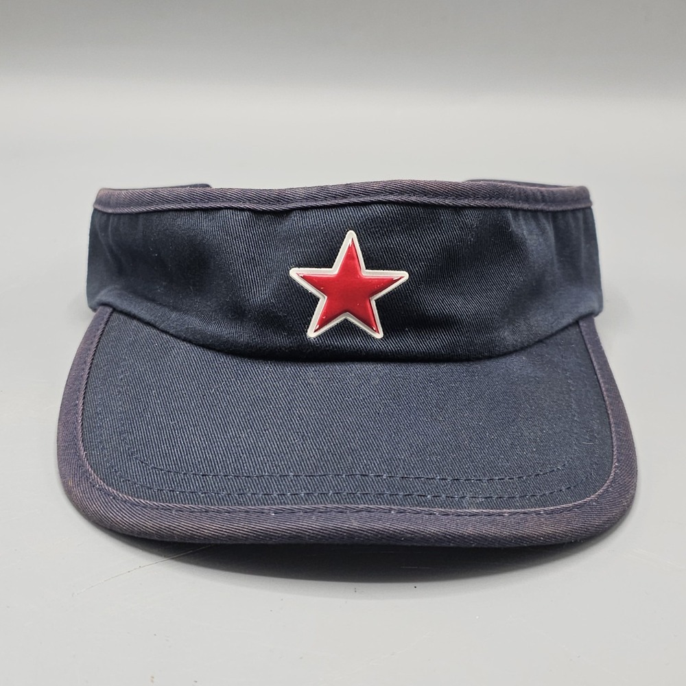 Vintage Y2K GAP Red Star Sun Visor Brown Strap Back Sz S/M Streetware 2003